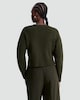 image 3 of F&F Crew Neck Cropped Jumper in Khaki