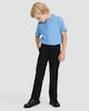 image 1 of F&F School Boys 2-Pack Regular Fit Longer Length Trousers in Black