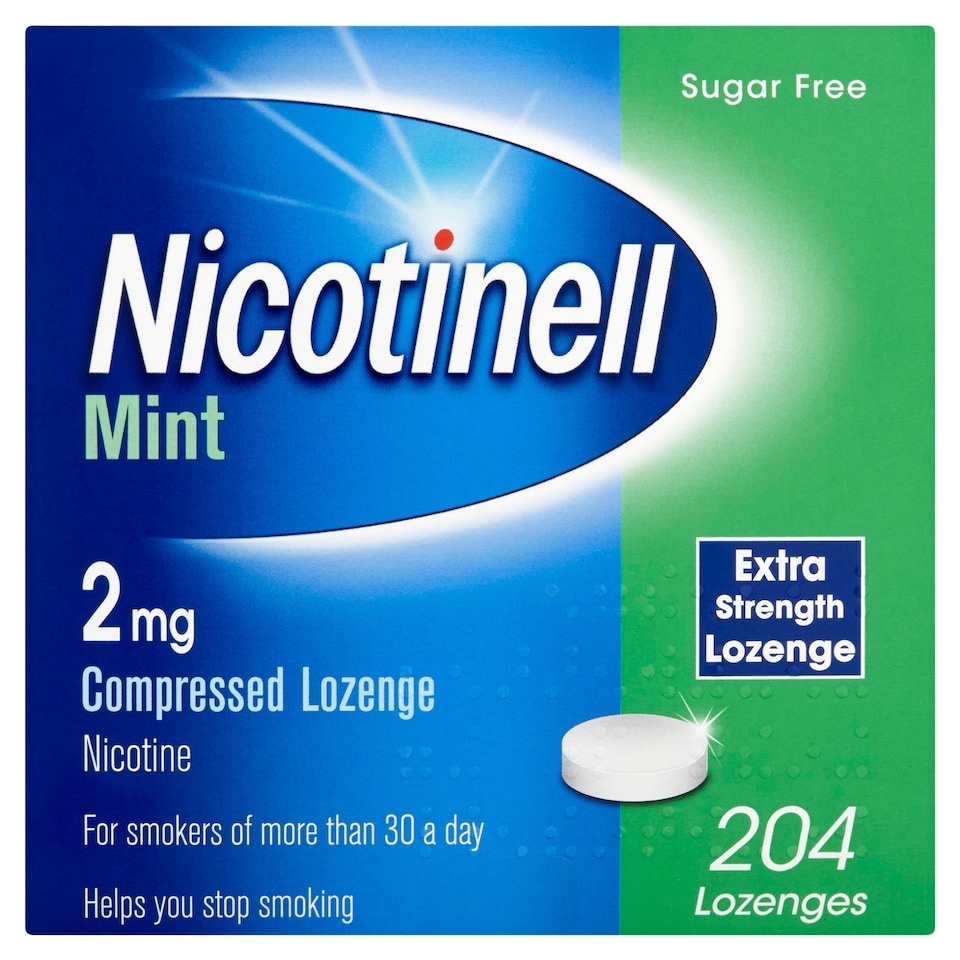 Nicotinell Stop Smoking Aid 2mg Compressed Nicotine Lozenge - Mint 204s