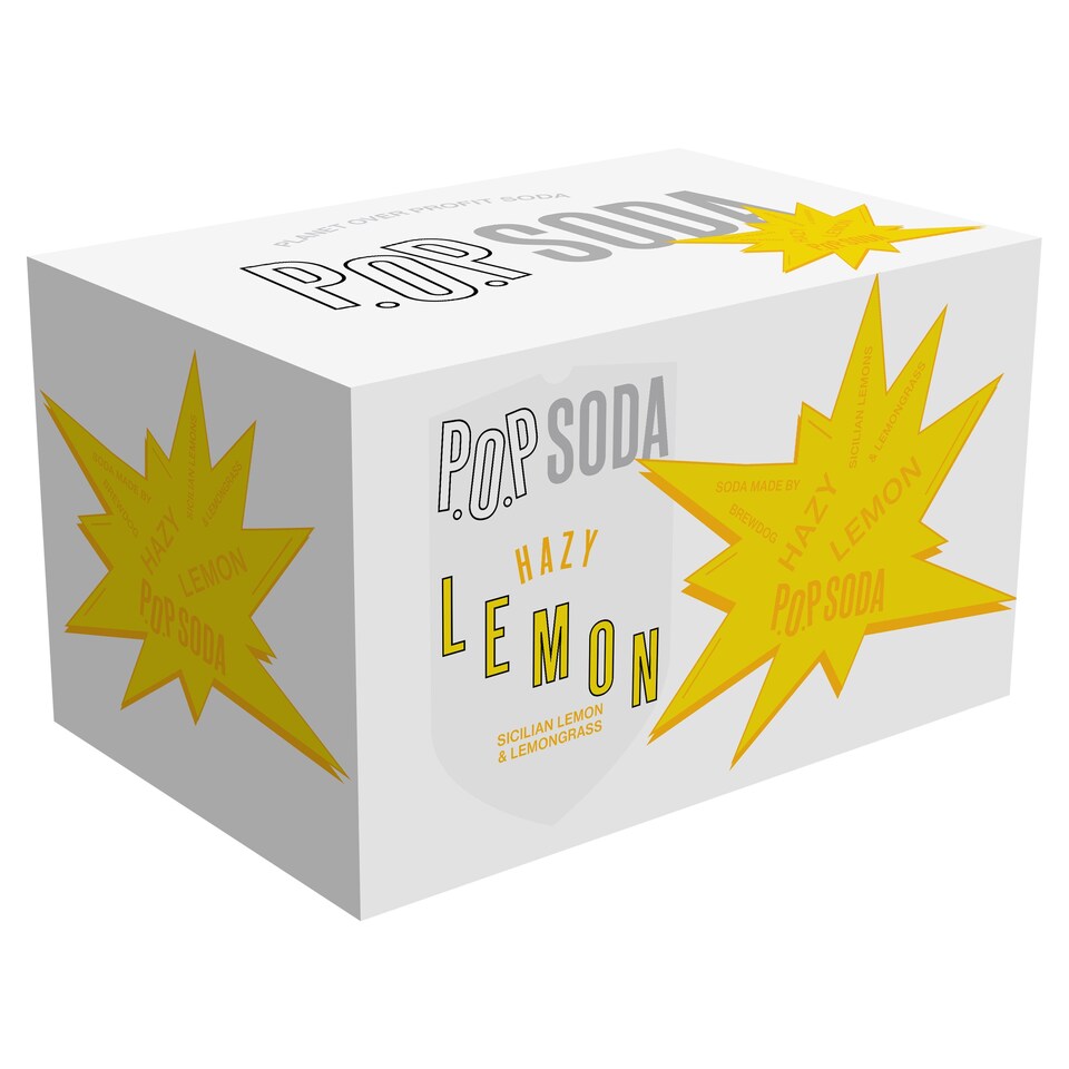 P.O.P Soda Hazy Lemon 6X330ml