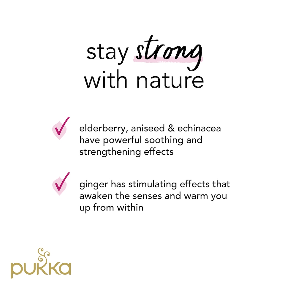 image 1 of Pukka Elderberry & Echinacea Organic 20 Tea Bags 40G