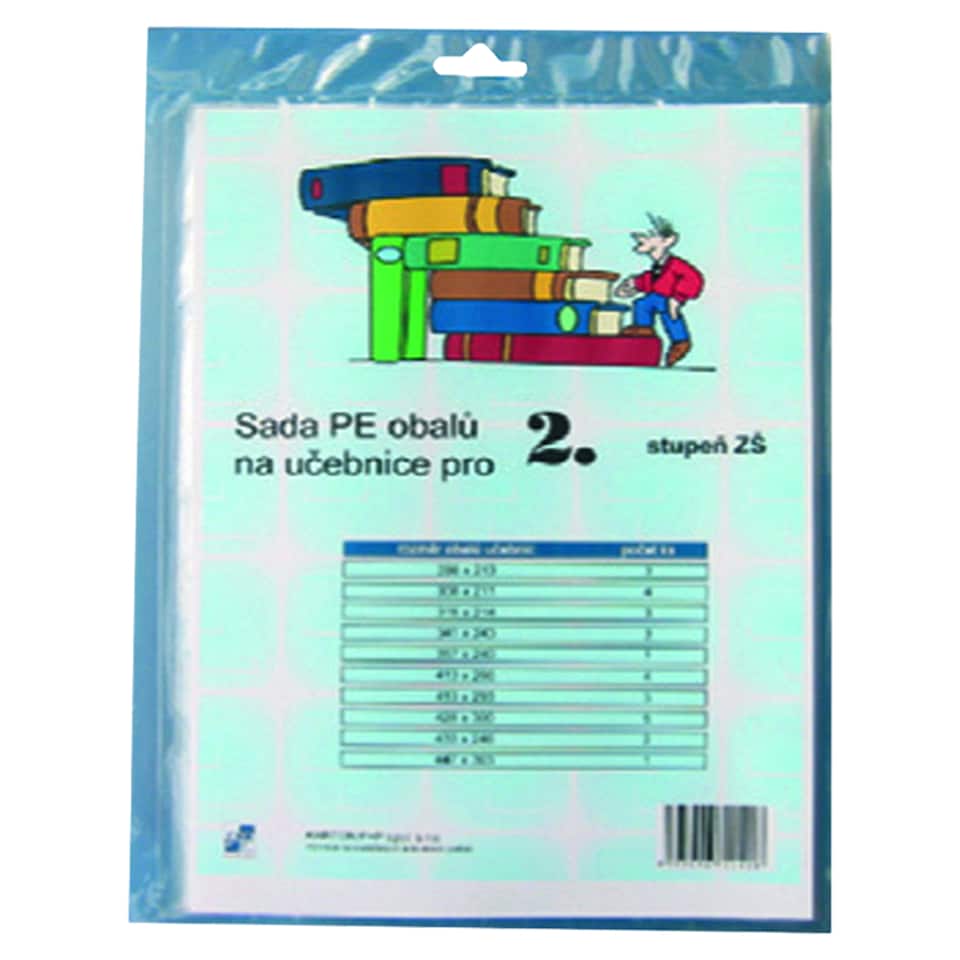 Sada PE obalů na učebnice pro 2. stupeň ZŠ