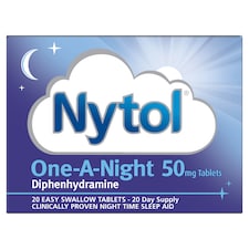 Nytol Night Time Sleep Aid Diphenhydramine Tablets 20s