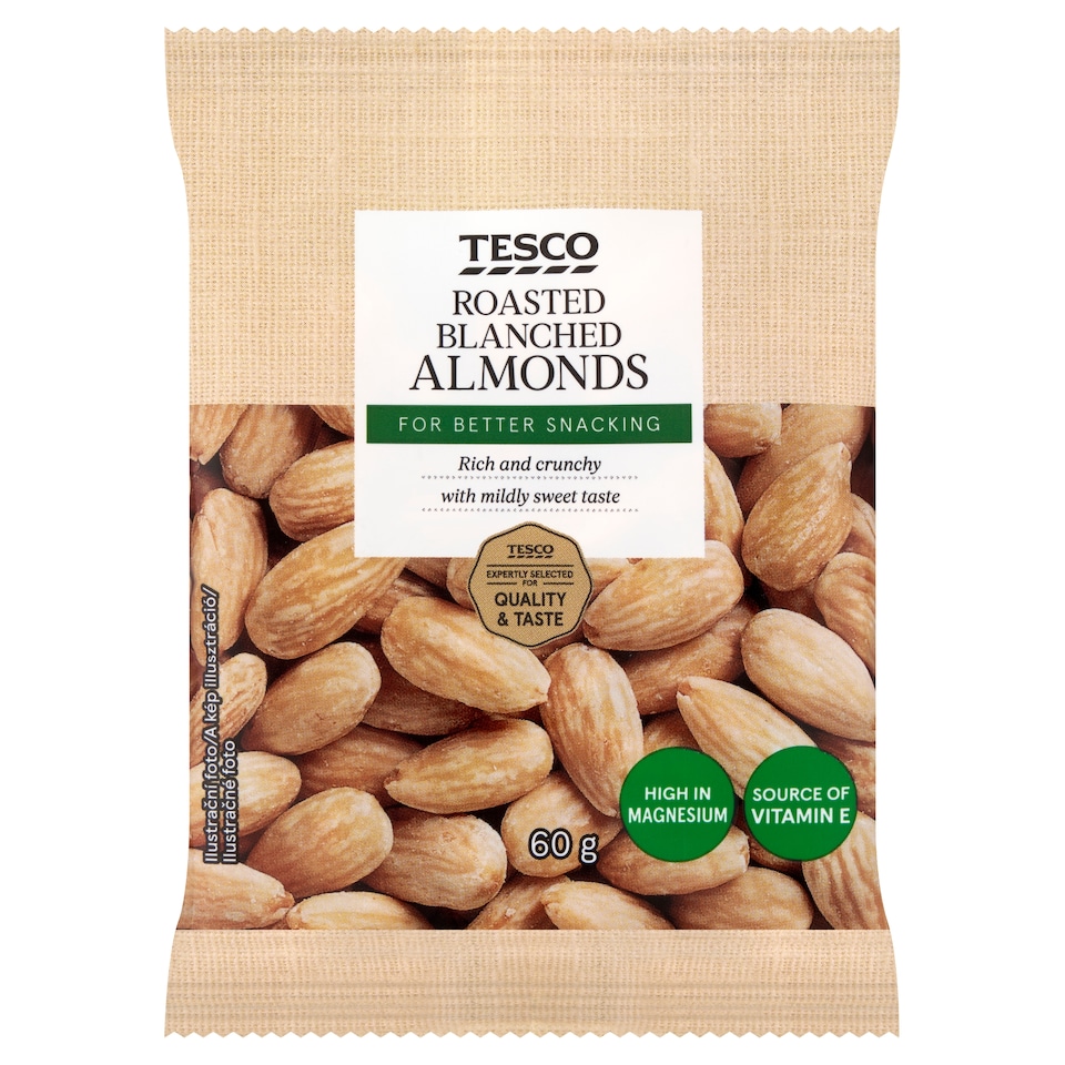 Tesco Roasted Blanched Almonds 60 g