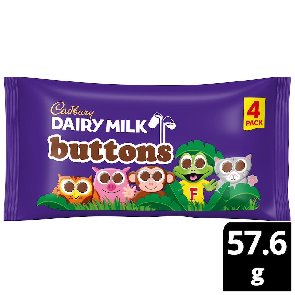 CADBURY Diary Milk buttons 4PK 14.4G