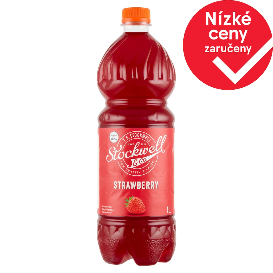 Stockwell & Co. Jahodový nápojový koncentrát 1l