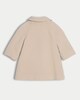 image 2 of F&F Baby Bow Pocket Collared Coat in Stone