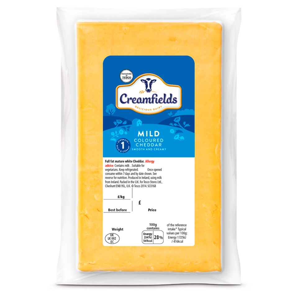 Creamfields Mild Coloured Cheddar Large