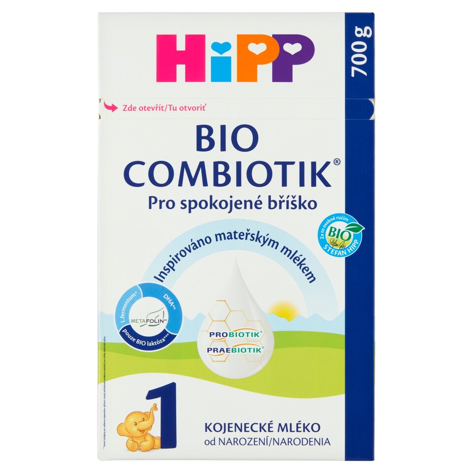 Obrázek 1 pro produkt HiPP Combiotik 1 bio kojenecké mléko od narození 700g