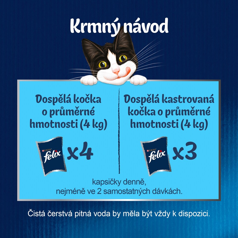 Obrázek 1 pro produkt Felix Fantastic kapsička pro kočky losos v želé 85g