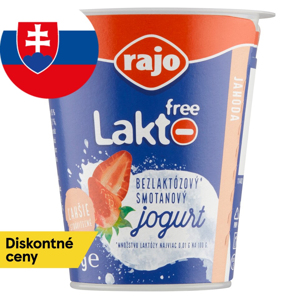 image 1 of Rajo Lakto Free Creamy Yogurt Strawberry 145 g