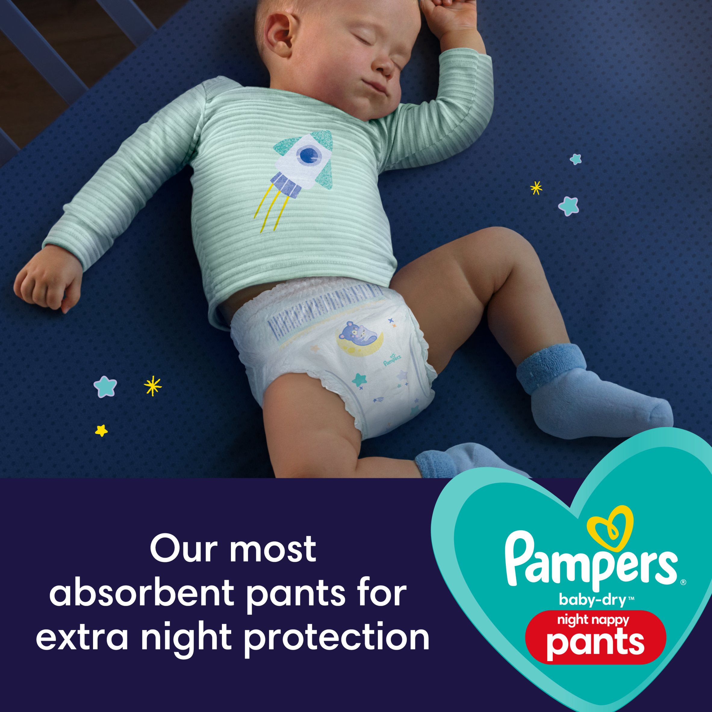 Pampers Baby Dry Size 6 Night Time 