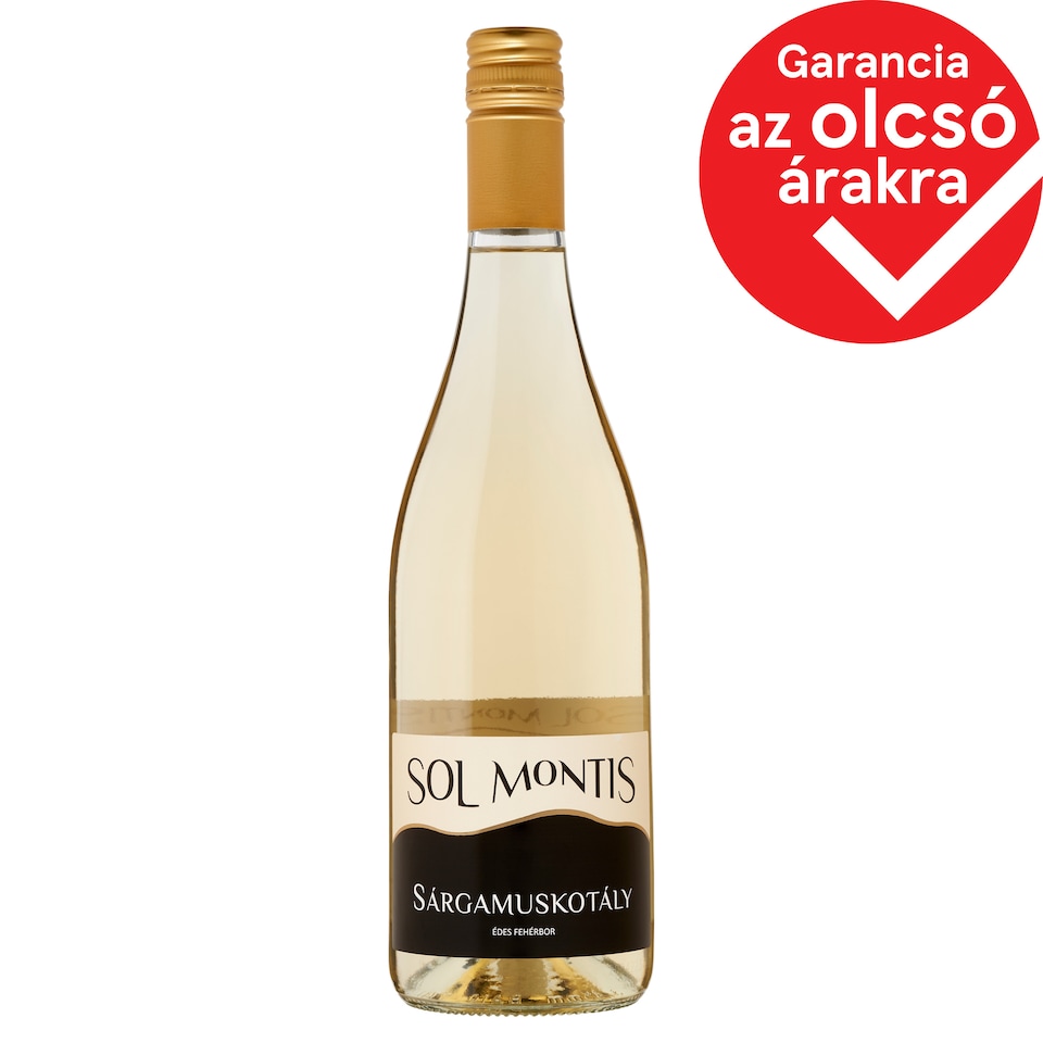 Sol Montis Felső-Magyarországi Sárgamuskotály édes fehérbor 12,5% 0,75 l