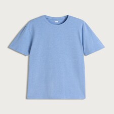 F&F Cotton Rich Crew Neck Slim Fit T-Shirt in Blue
