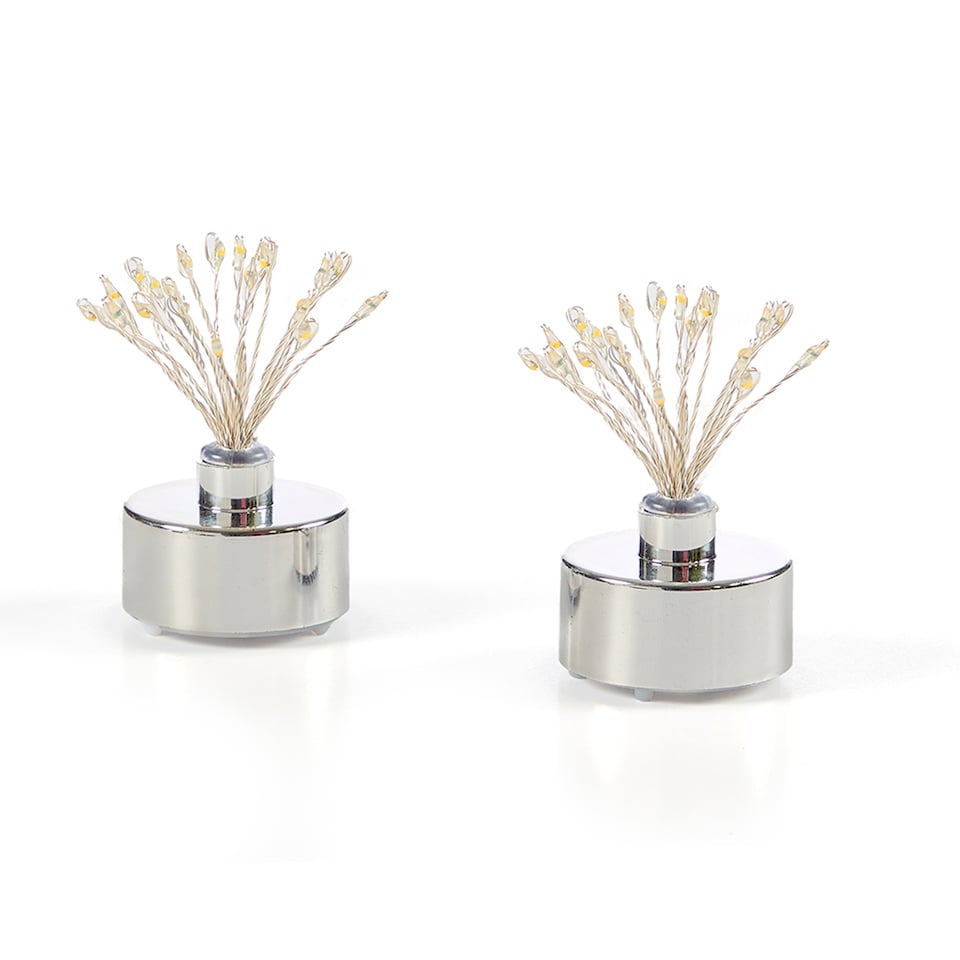 image 1 of Christmas Workshop Warm White Firework Tea Lights 2 Pack