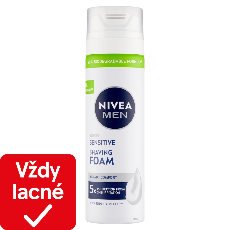 obrázok 1 z Nivea Men Sensitive Pena na holenie 200 ml