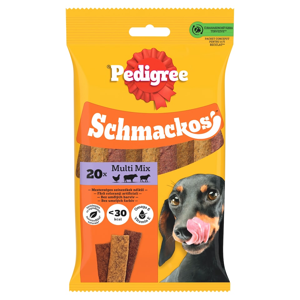 Pedigree Schmackos Multi Mix Supplementary Pet Food for Adult Dogs 20 pcs 144 g