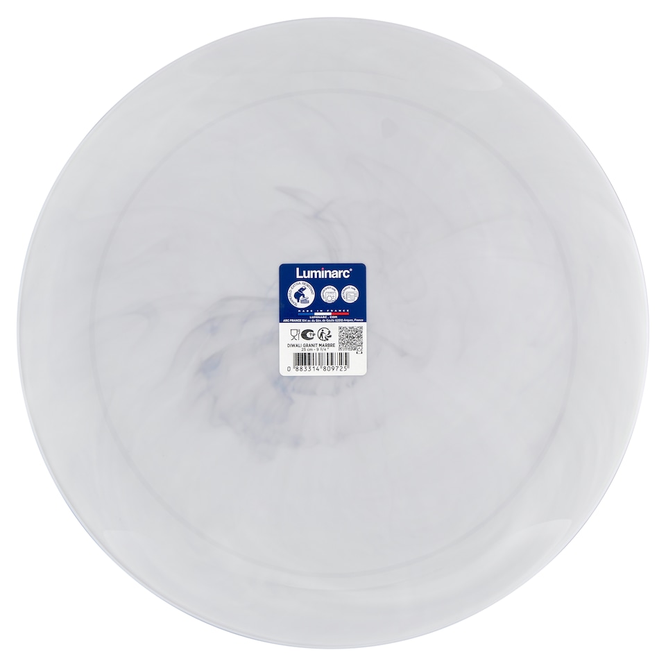 Luminarc Diwali Granit Marbre Plate 25 cm