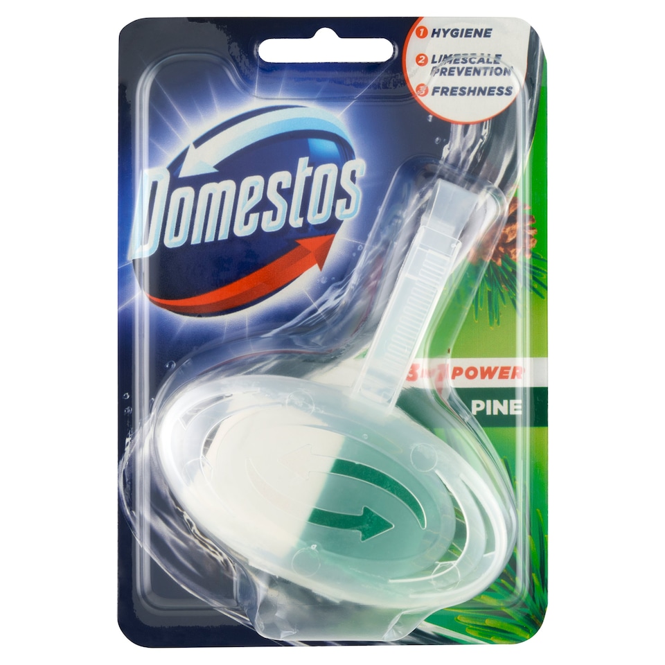 Domestos 3v1 Power Pine tuhý WC blok 35g
