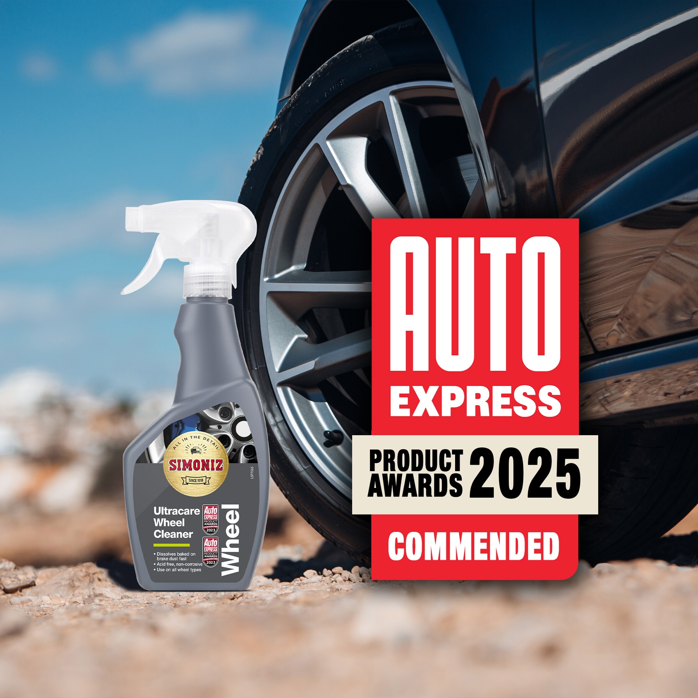 Holts Simoniz Alloy Wheel Cleaner – 500ml X 2 – Easy To Use – Suits All Alloys