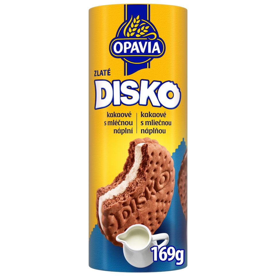 Opavia Disko Cocoa Biscuits Milk Filling 169 g