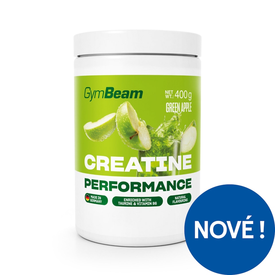 GymBeam Creatine Performance příchuť zelené jablko 400g