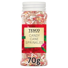 Tesco Candy Cane Festive Sprinkles 70g