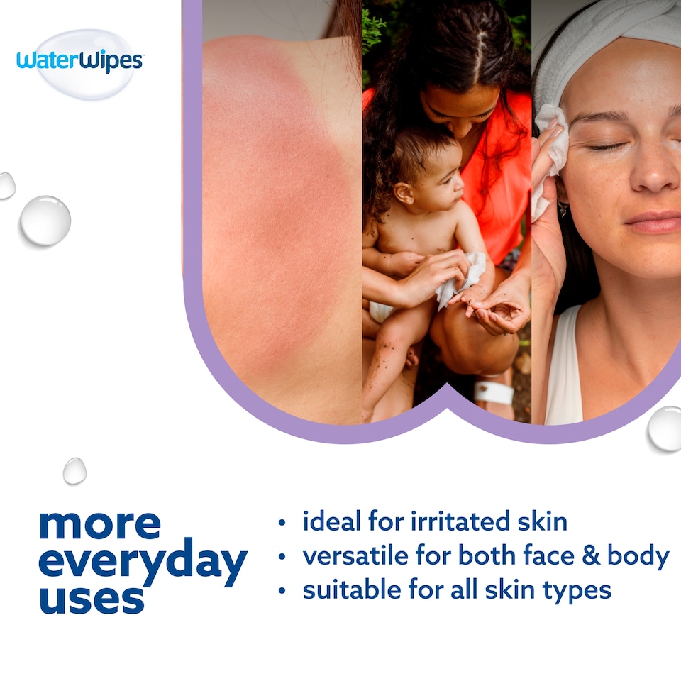 image 1 of WaterWipes Biodegradable Soothing Baby Wipes 60 pack