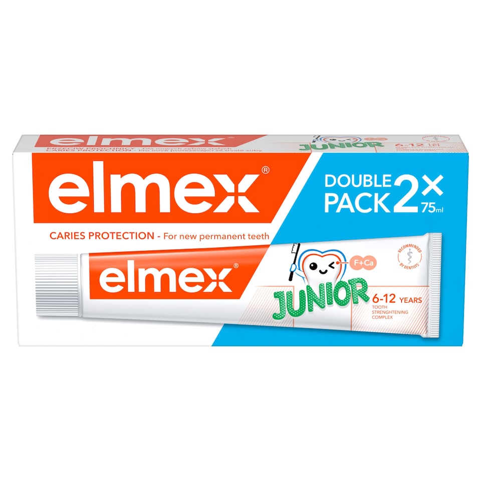 image 1 of elmex Junior Toothpaste 6-12 years 2x 75 ml