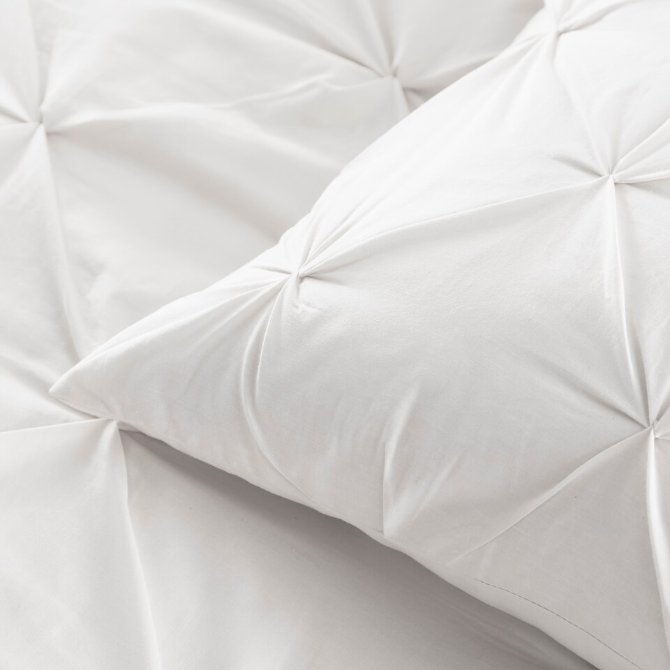 image 1 of Silent Night Cotton Rich White Duvet Set Kingsize