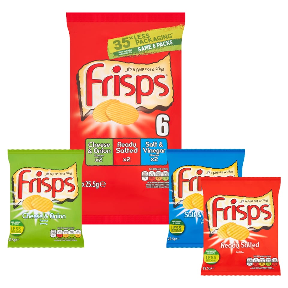 image 1 of Frisps Assorted Crisps 6X25.5G