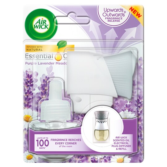 Airwick Air Freshener Purple Lavender Plug In Kit Tesco Groceries