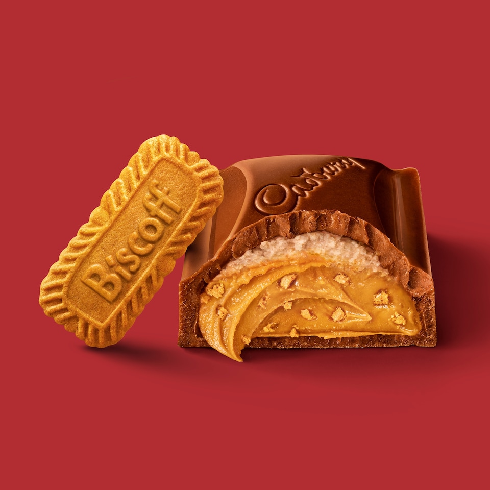 image 1 of Cadbury Dairy Milk &More Lotus Biscoff Chocolate Bar 195g