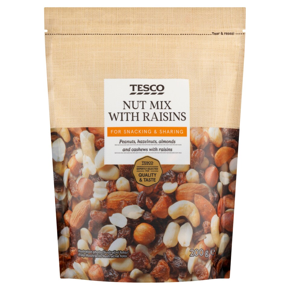 Tesco Nut Mix with Raisins 200g