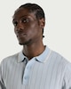 image 2 of F&F Pure Cotton Textured Knit Polo Shirt in Multi Blue