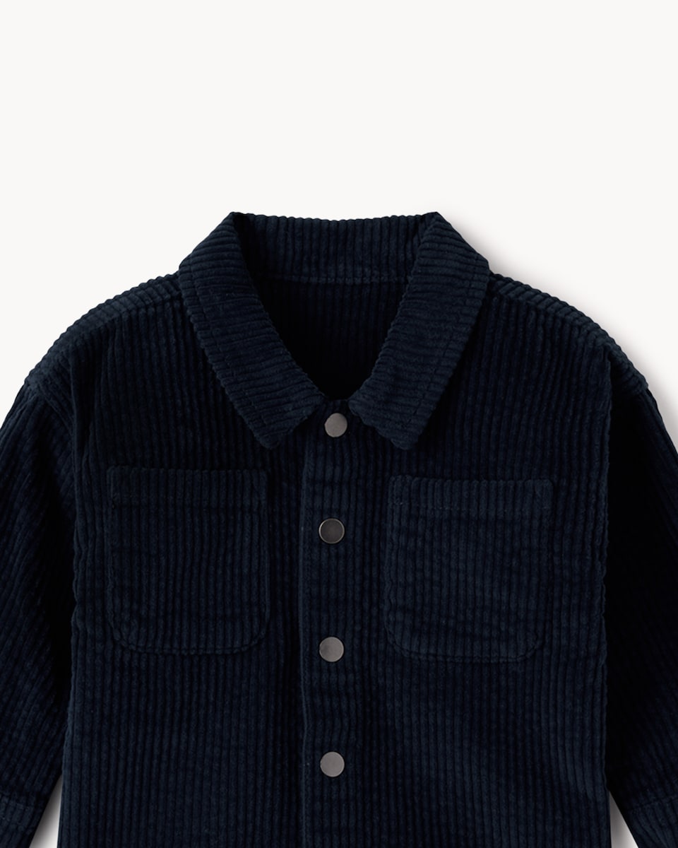 image 1 of F&F Baby Cord Jacket, Top and Jeans Set in Navy