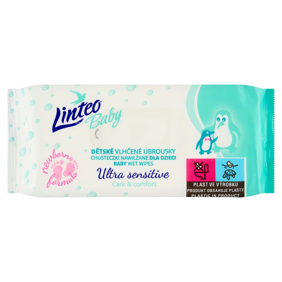 Linteo Baby Ultra Sensitive Baby Wet Wipes 64 pcs