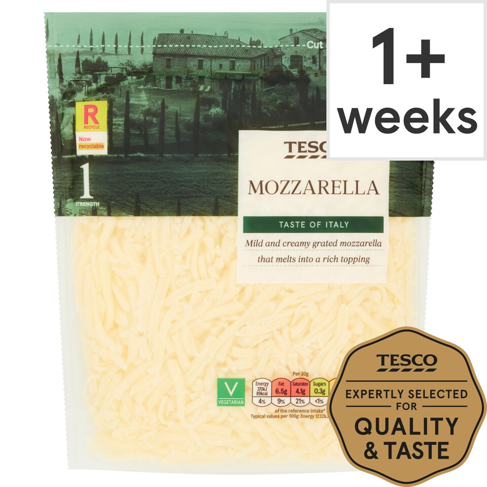 Tesco Grated Mozzarella 250G Tesco Groceries