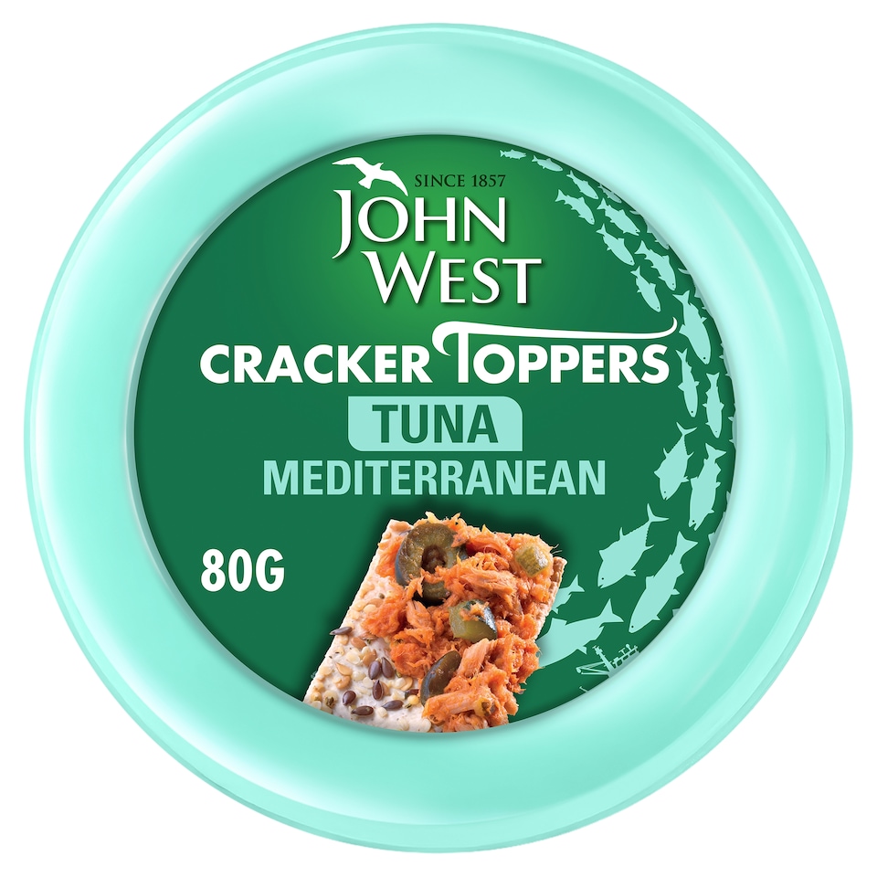 John West Cracker Toppers Tuna Mediterranean 80G