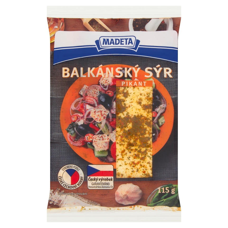 Obrázek 1 pro produkt Madeta Balkánský sýr pikant 115g