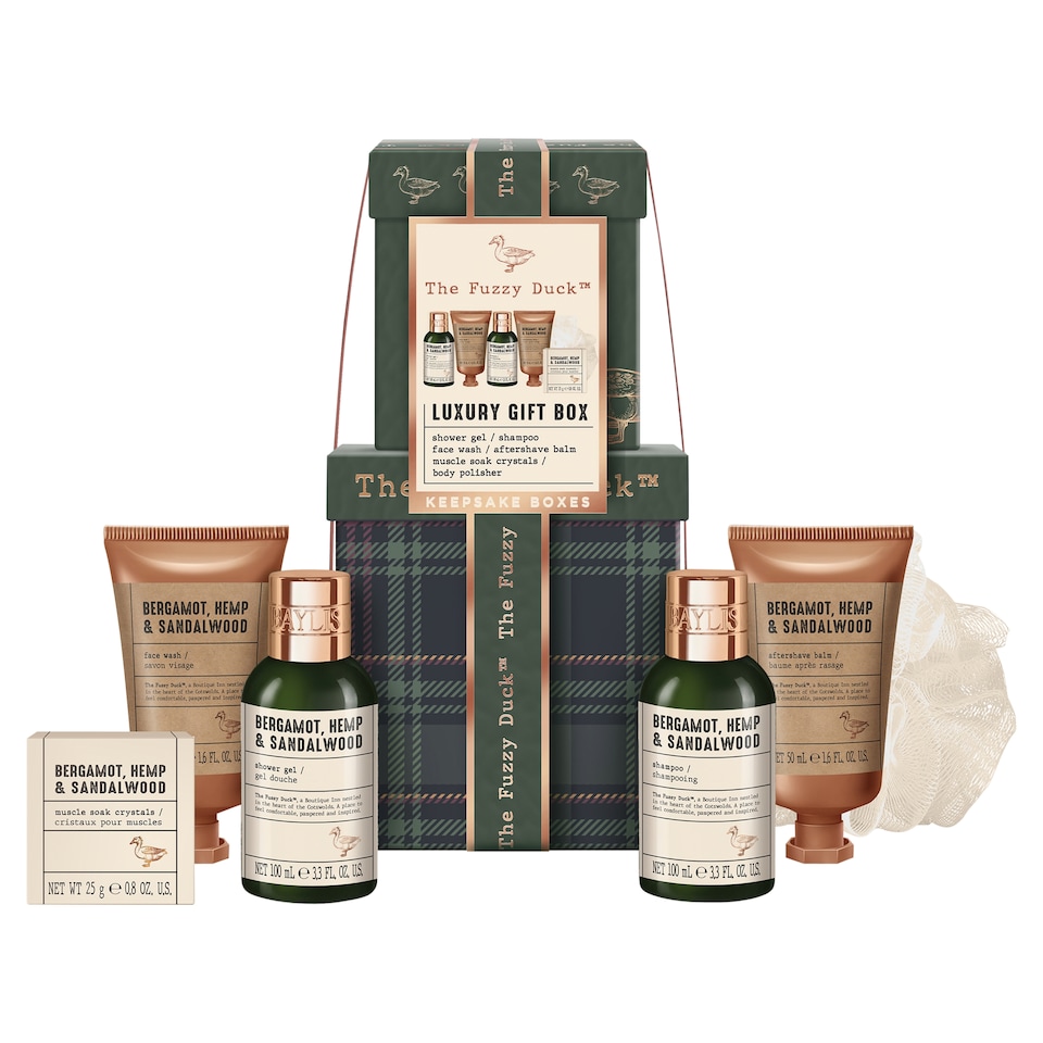 image 1 of Baylis & Harding The Fuzzy Duck Bergamot, Hemp & Sandalwood Men's Luxury Gift Box Gift Set