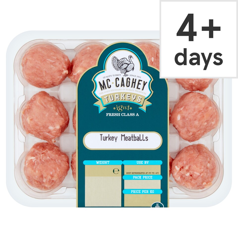 Mccagheys Turkey Meatballs 400G