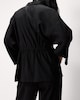 image 3 of F&F Textured Tie Waist Co-ord Blouse in Black