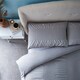 image 2 of Silentnight Silver Seersucker Duvet Set King