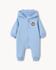 image 1 of F&F Baby Cotton Rich Bear All-in-one in Blue