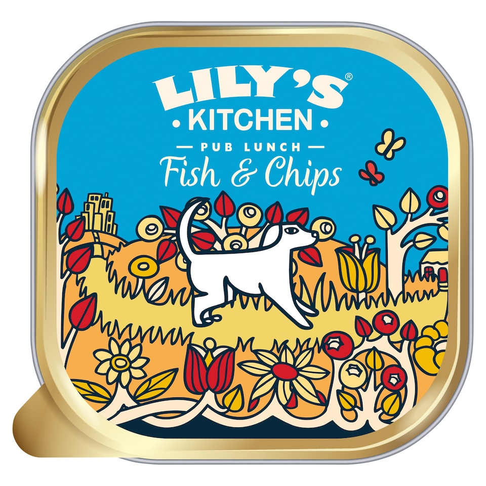 image 1 of Lily's Kitchen Fish and Chips with Potatoes and Dill for Dogs 150g