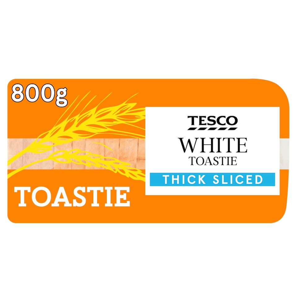 Tesco White Toastie Bread Thick Sliced 800g