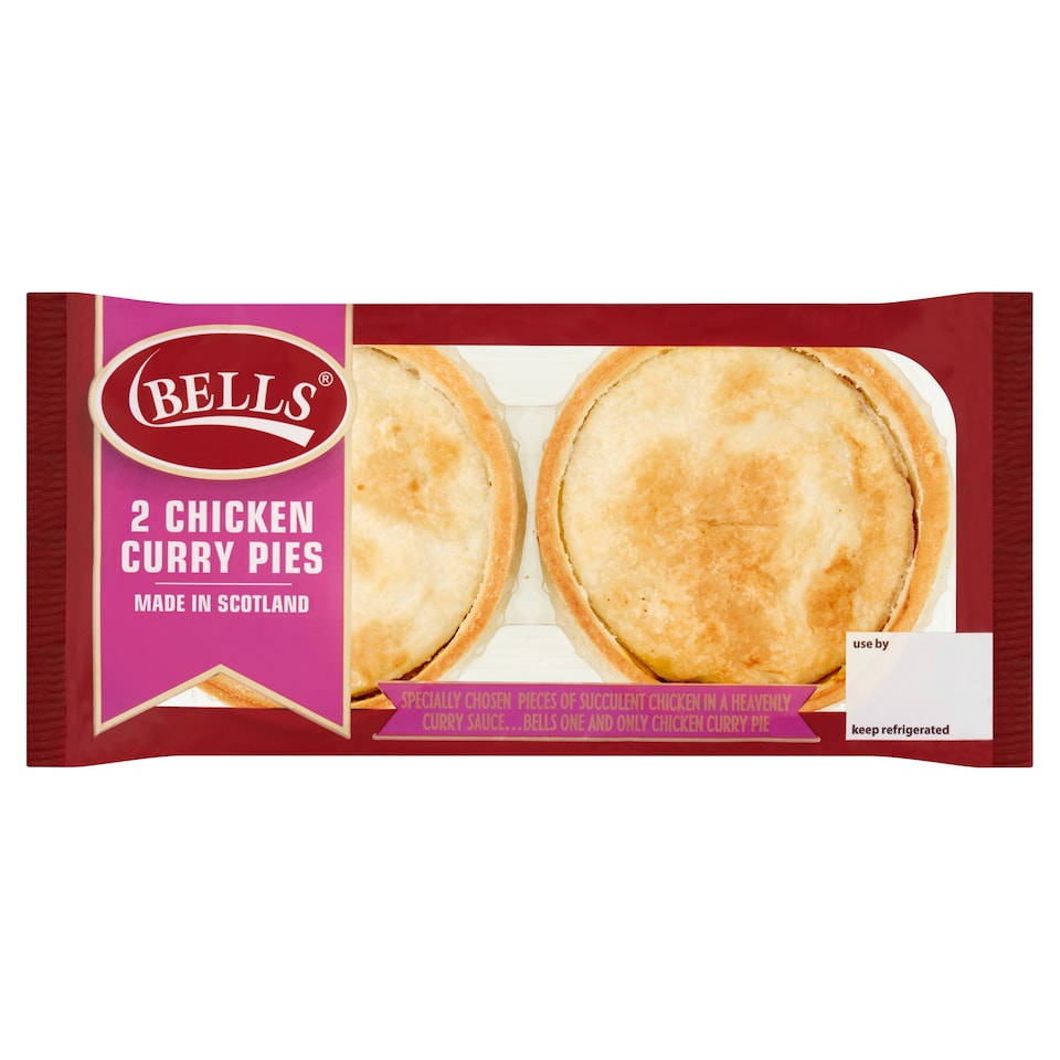 Bells 2 Chicken Curry Pies (L)