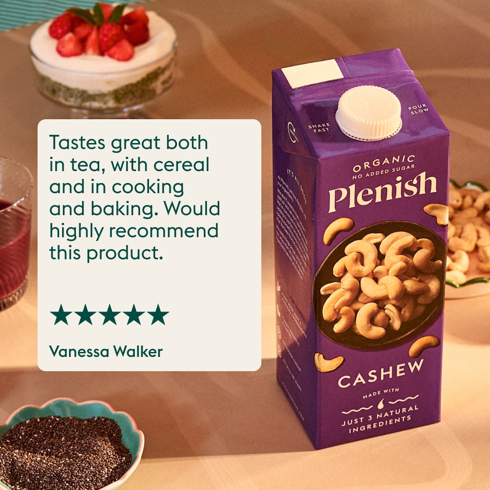 image 1 of Plenish Organic Cashew Milk Dairy Alternative Long Life 1L