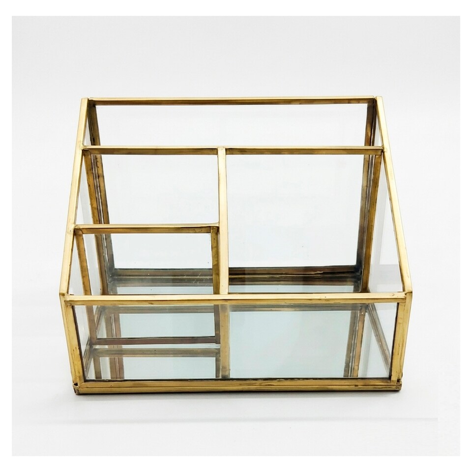 F&F Home Gold Make-up Organiser